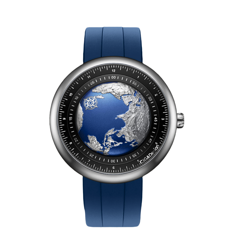 ciga design 玺佳 u系列 蓝色星球 46毫米自动上链腕表 钛合金版