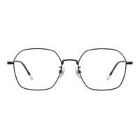 PARZIN 帕森 PJ15751 黑色板材金属眼镜框+1.67折射率 非球面镜片