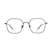 PARZIN 帕森 PJ15751 黑色金属眼镜框+1.67折射率 防蓝光镜片