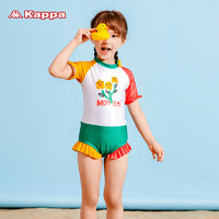 Kappa 卡帕 儿童泳衣女童夏连体可爱速干小童中大童女孩2021年新款泳衣