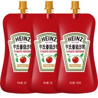 Heinz 亨氏 儿童番茄酱 袋装番茄沙司 意大利面薯条酱 320g*3袋装 卡夫亨氏出品