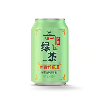 Uni-President 统一 绿茶 茶类饮料 茉莉味 310ml*6罐 新春祝福罐