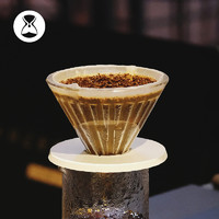 泰摩 玻璃冰瞳 手冲咖啡滴滤杯 家用煮咖啡壶 咖啡器具套装过滤器 01号|黑色