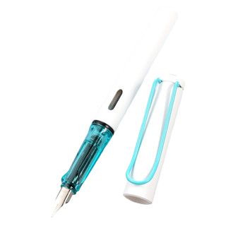 传人 钢笔 3882 白杆蓝夹 EF尖 单支装+钢笔墨囊 黑色 50支装