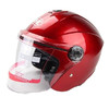 永恒 YH-837 摩托车头盔 3/4盔 单镜片 深红色 XL码