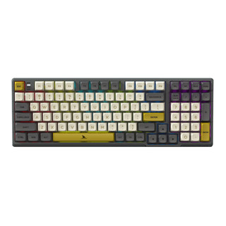 摩豹 Darmoshark K7机械键盘无线2.4G蓝牙三模PBT98键热插拔佳达隆G黄pro