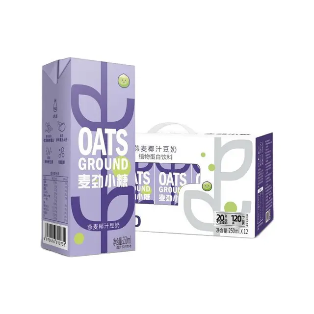 悦动力 麦劲小糠 燕麦椰汁豆奶 250ml*12盒