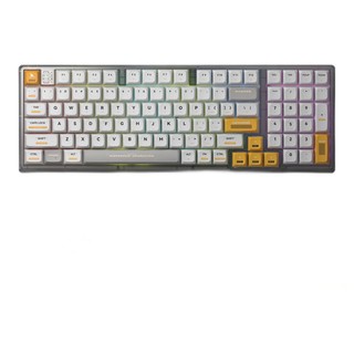 摩豹 Darmoshark K7机械键盘无线2.4G蓝牙三模PBT98键热插拔佳达隆G黄pro