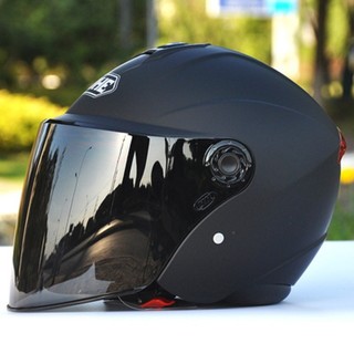 永恒 YH-837 摩托车头盔 3/4盔 单镜片 哑黑 L码