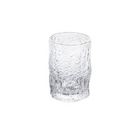 TANGZUN 唐尊 树皮纹玻璃杯 300ml 透明