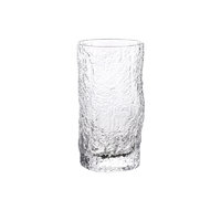 TANGZUN 唐尊 树皮纹玻璃杯 370ml 透明