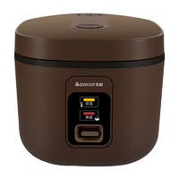 志高(CHIGO)智能电饭煲电饭锅不粘内胆杂粮养生饭多功能家用2L迷你电饭煲2-3人用-咖啡色