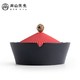 南山先生 一品烟灰缸 景泰蓝珠款 13x8.5cm 创意茶几摆件 宫廷风中式带盖烟缸