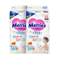 Merries 妙而舒 婴儿纸尿裤 L 54+4片 2包装