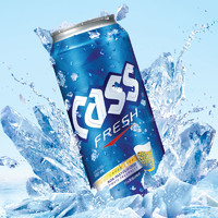 CASS 凯狮 啤酒 清爽原味 4.5度 500ml*24听 罐装 整箱装 韩国原装进口