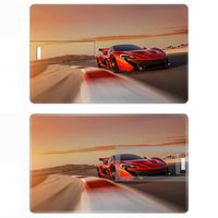 SUOSHI 索士 UT036 USB 2.0 名片式U盘 跑车 64GB USB-A
