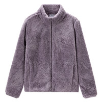 GIORDANO 佐丹奴 女士短外套 13371821001 紫色 XL