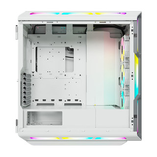 USCORSAIR 美商海盗船 iCUE 5000T RGB 中塔智能机箱 白色 RGB 玻璃全透