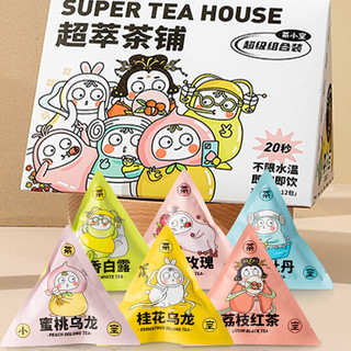 TEAKOO 茶小空 超萃茶铺 果茶超级组合装 6口味 30g