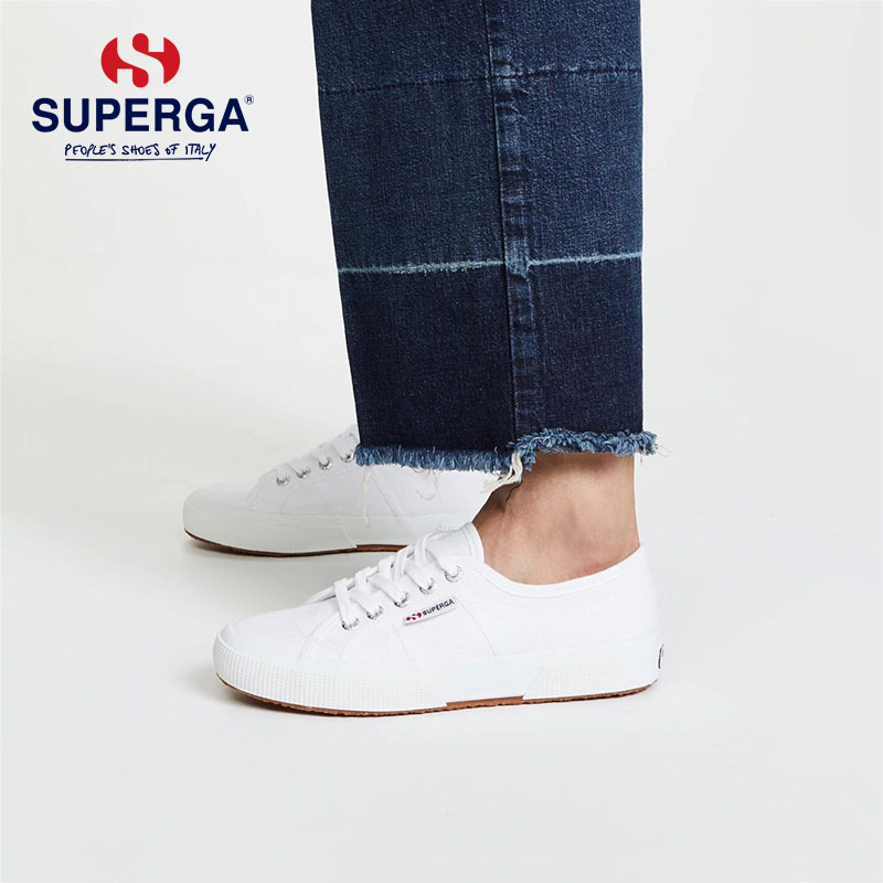 SUPERGA 小白鞋女平底增高百搭休闲鞋低帮透气经典男女帆布鞋 2750