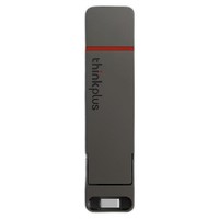 PLUS会员：ThinkPad 思考本 thinkplus TU200 Pro USB 3.2 固态U盘 灰色 128GB Type-C/USB-A双口