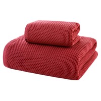 KINGSHORE 金号 GA1675T+GA3675T 毛巾浴巾套装 2件套 深红