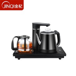 JINQI 金杞 整套茶具自动上水电热水壶加水电茶壶抽水烧水套装嵌入式茶盘三合一保温泡茶壶 金杞WJ-388黑色