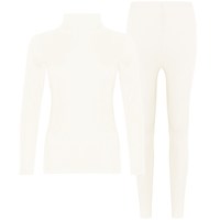 Miss Curiosity 好奇蜜斯 女士秋衣秋裤套装 MAWISY1128 白茶花 L