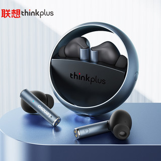 ThinkPad 思考本 联想(Lenovo) thinkplus LP60黑银色 真无线蓝牙耳机 入耳式跑步运动降噪游戏耳机 音乐耳机 手机通用