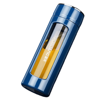 富光 双层玻璃杯 550ml 星夜蓝