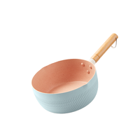 梦创 雪平锅(20cm、铝合金、蓝色、无盖)