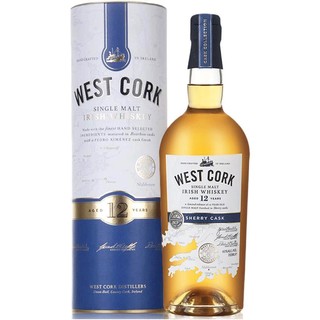 WSET CORK 威斯特库克 雪莉桶 12年 爱尔兰 单一麦芽威士忌 43%vol 700ml