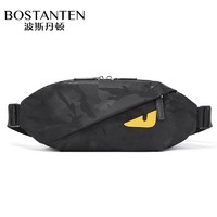波斯丹顿 B5203021 男士胸包帆布腰包
