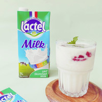lactel 兰特 脱脂纯牛奶  1L