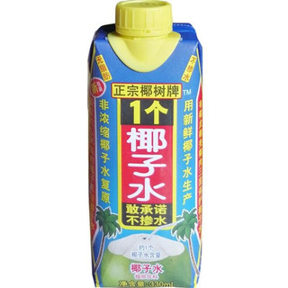 COCONUT PLAM 椰树 1个椰子水 330ml*24盒