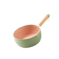 梦创 雪平锅(20cm、铝合金、绿色、无盖)