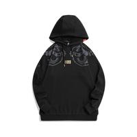 XTEP 特步 男子运动卫衣 978129930316 正黑色 L