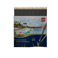 deli 得力 6518 水溶性彩色铅笔 24色 抽拉盒装
