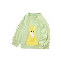 balabala 巴拉巴拉 208122121002-41123 女童卫衣 黄绿 130cm