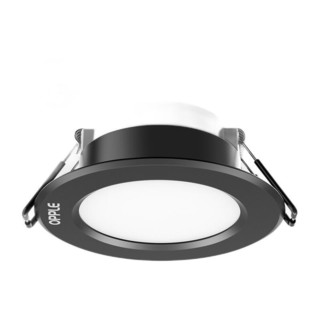 OPPLE 欧普照明 LED超薄筒灯 暖白光 黑色 5只装
