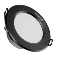 OPPLE 欧普照明 LED超薄筒灯 暖白光 黑色
