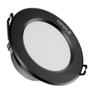 OPPLE 欧普照明 LED超薄筒灯 暖白光 黑色 5只装