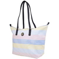TOMMY HILFIGER Multicolor Nylon Tote With Striped Print