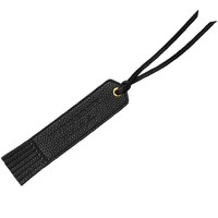 Burberry Embossed Leather Bookmark- Black
