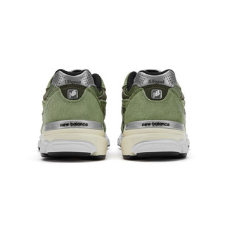 new balance 990v3系列 JJJJound联名款 中性休闲运动鞋 M990JD3 绿色 37