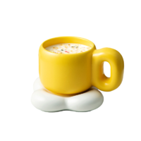 RELEA 物生物 泡泡陶瓷杯杯垫套装 2件套 糖心奶黄