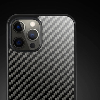 MONOCARBON 墨罗 iPhone 12 Mini 碳纤维手机壳 黑色