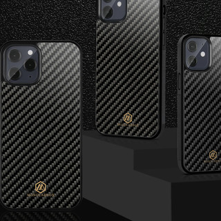 MONOCARBON 墨罗 iPhone 12 Mini 碳纤维手机壳 黑色