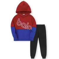 balabala 巴拉巴拉 203121104101-60611 男童套装 中国红 140cm