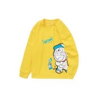 balabala 巴拉巴拉 208122121103-30422 男童长袖卫衣 多啦A梦IP款 中黄 140cm